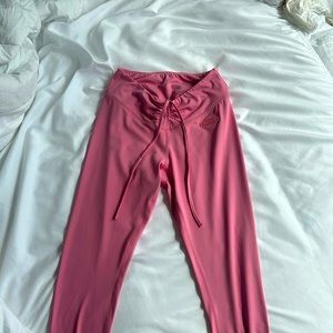 Bo and tee sprint slinky scrunch bum leggings in pink